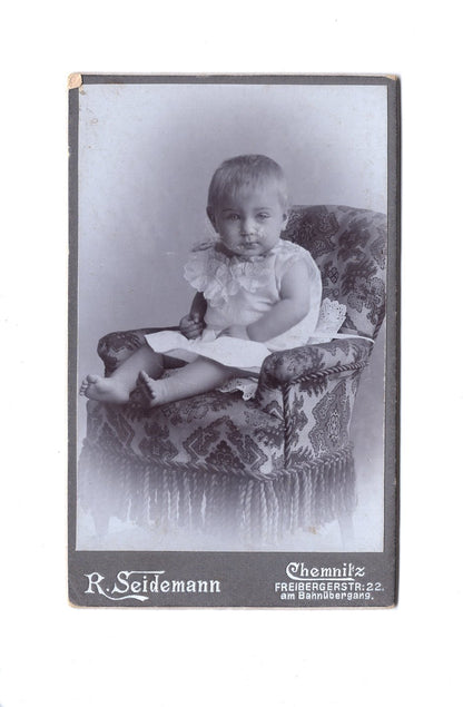 Fotografie Niedliches kleines Kind - Chemnitz 1900er
