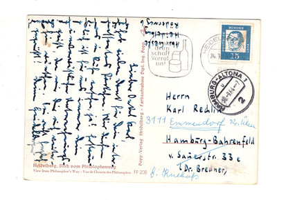 Ansichtskarte Heidelberg / Blick vom Philosophenweg / I1-68