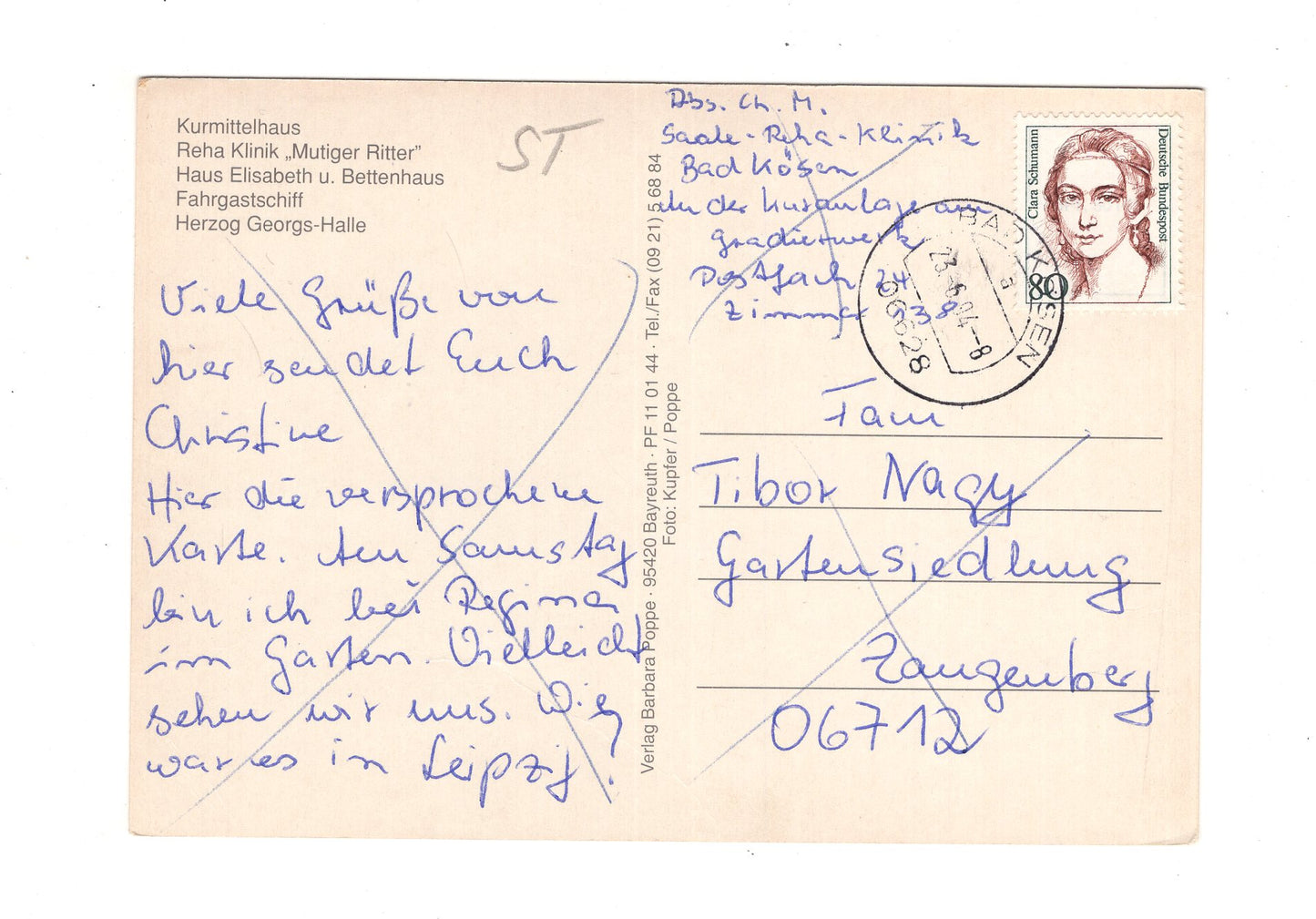 Ansichtskarte Bad Kösen / Kurmittelhaus +++
