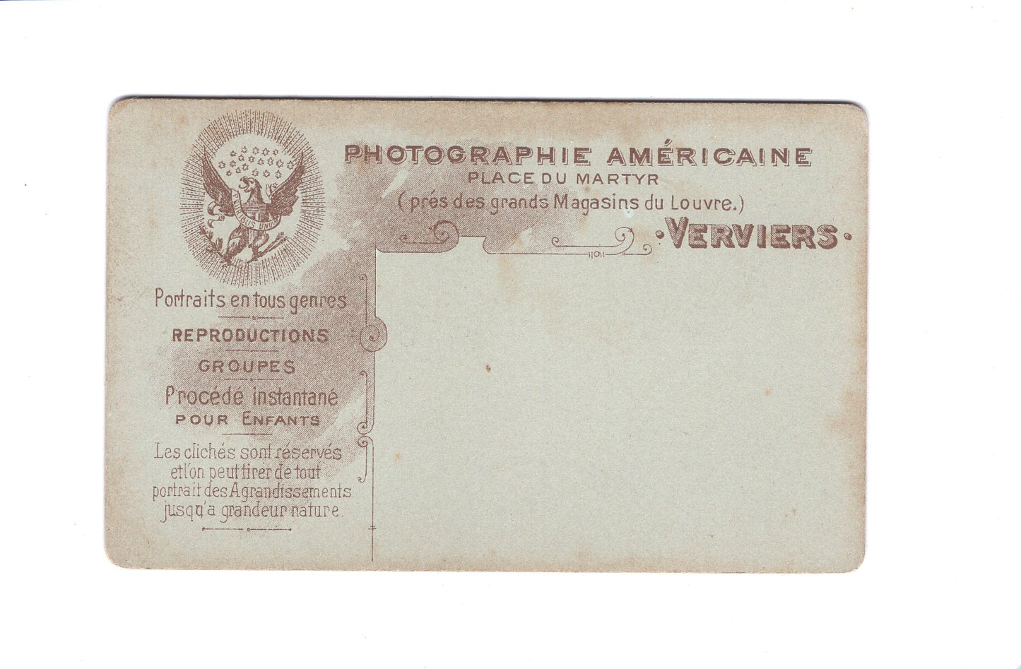 Fotografie Damenportrait - Verviers um 1900