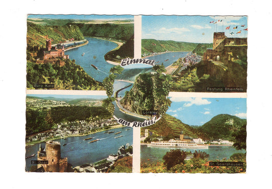 Ansichtskarte Einmal am Rhein / Festung Rheinfels +++