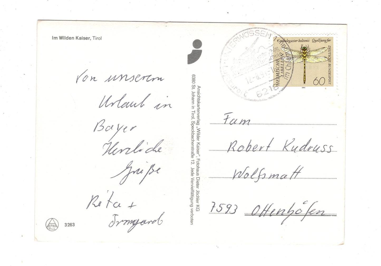 Ansichtskarte Im Wilden Kaiser / Tirol / Österreich / N1-65