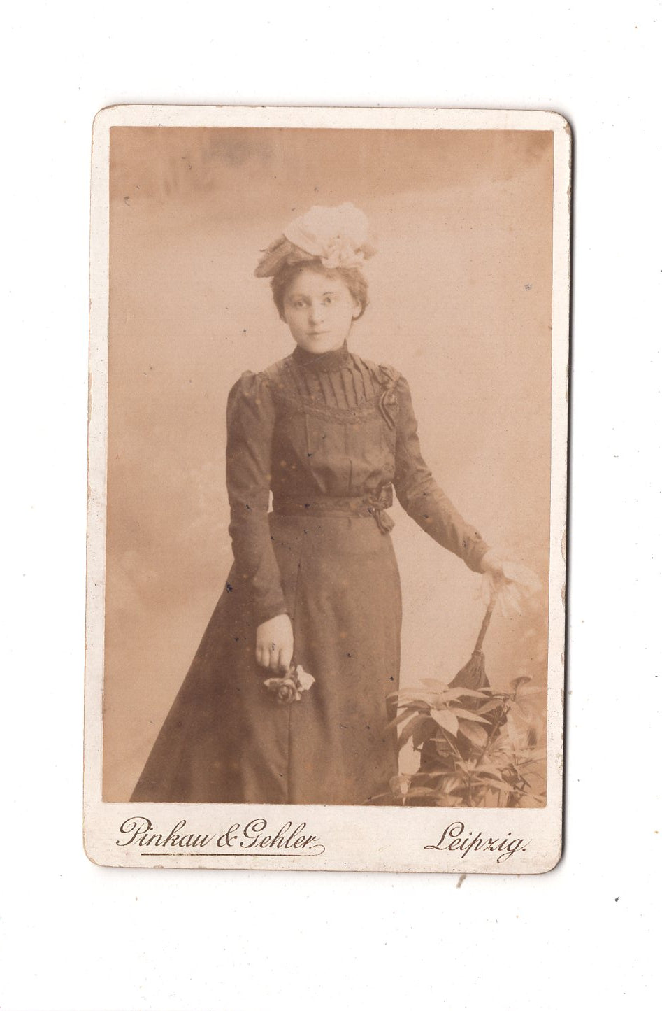 Fotografie Feine Dame - Leipzig um 1900 / CDV L1-25