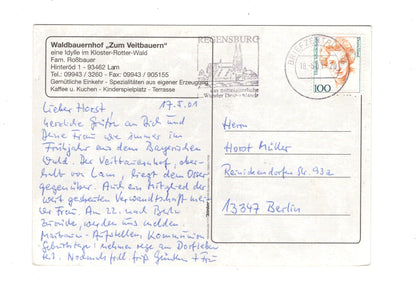 Ansichtskarte Zum Veitbauernhof / Lam / Bayerischer Wald