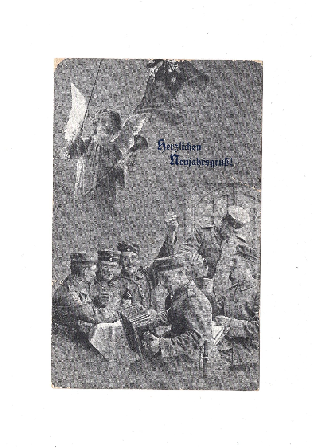 Ansichtskarte / Feldpost Neujahrsgruß - 1915