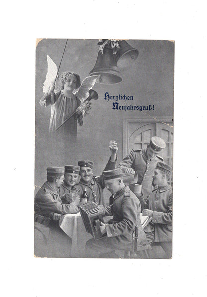 Ansichtskarte / Feldpost Neujahrsgruß - 1915