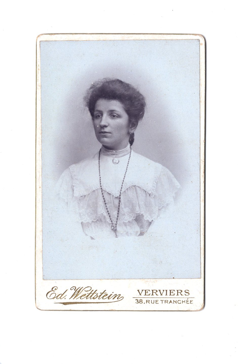 Fotografie Damenportrait - Verviers 1890er