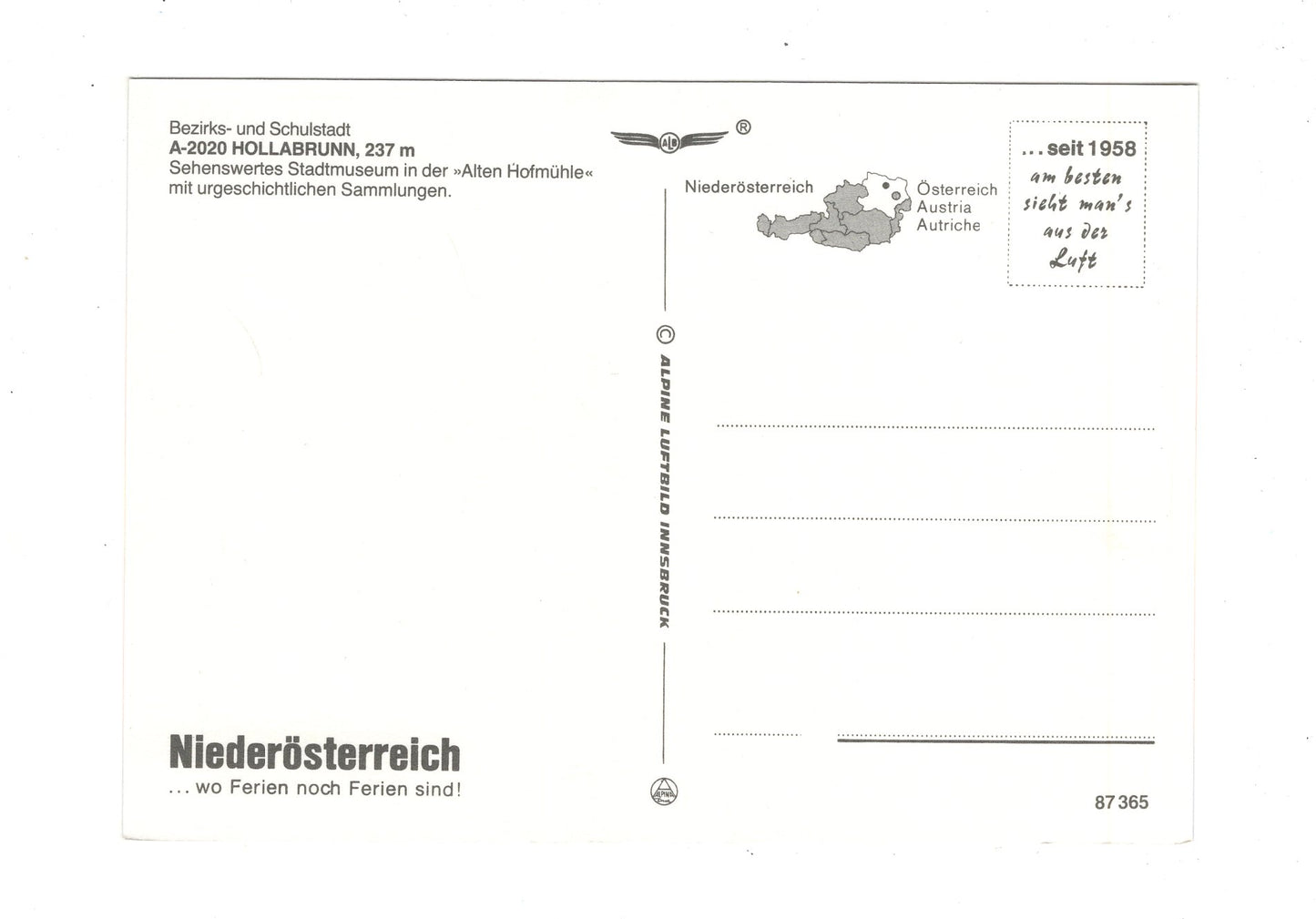Ansichtskarte Hollabrunn im Weinviertel / Niederösterreich / Österreich