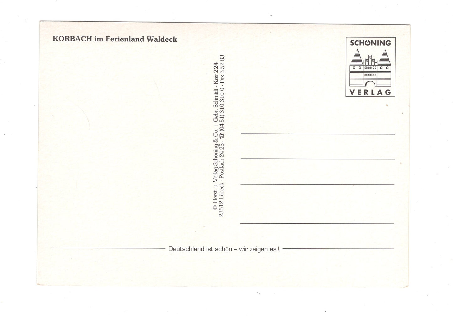 Ansichtskarte Korbach im Ferienland Waldeck