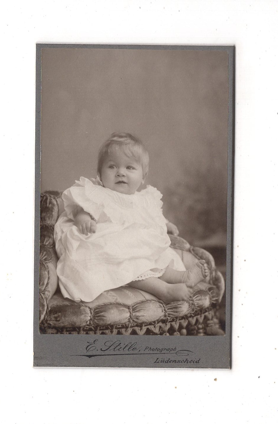 Fotografie Schönes Kinderbild / Baby - Lüdenscheid 1900er