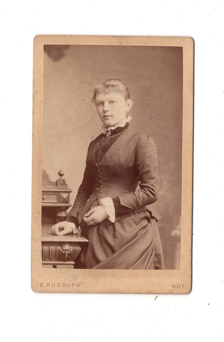 Fotografie Feine Dame / benannt - Hof 1880er / CDV L1-25