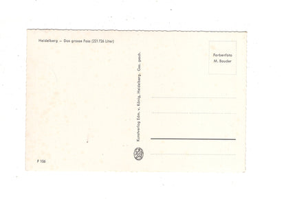 Ansichtskarte Heidelberg / Das große Fass / I1-68