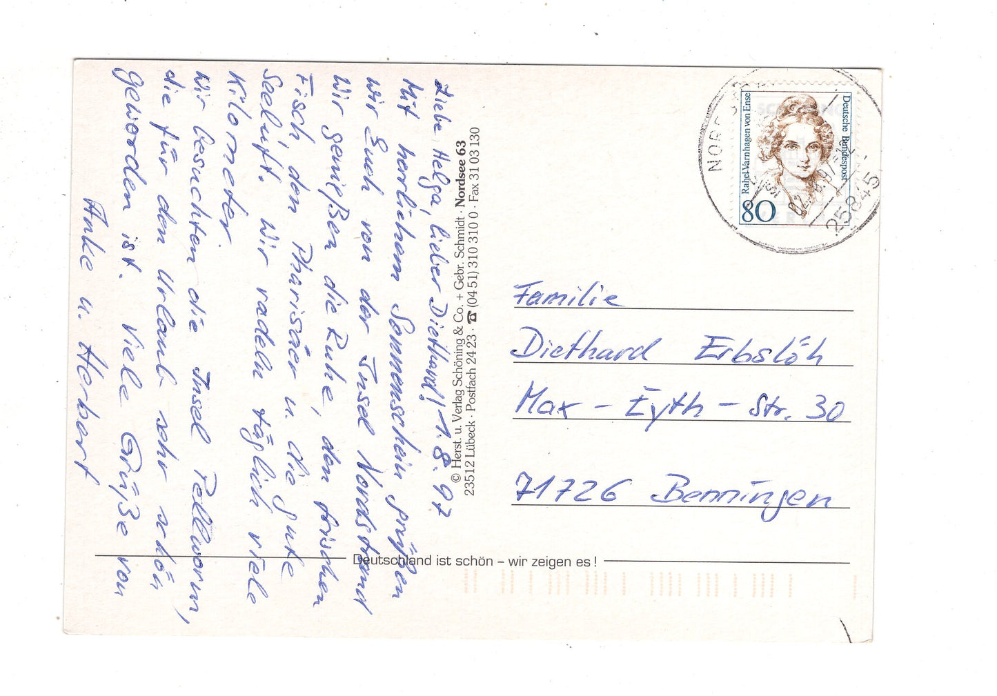 Ansichtskarte Krabbenfischerei in der Nordsee / J1-66