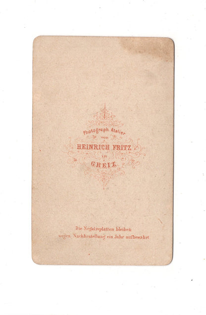 Fotografie Damenportrait - Greiz 1860er / CDV C1-04