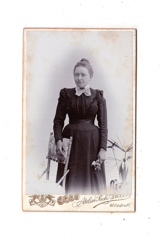 Fotografie Feine Dame - Wilsdruff 1890er