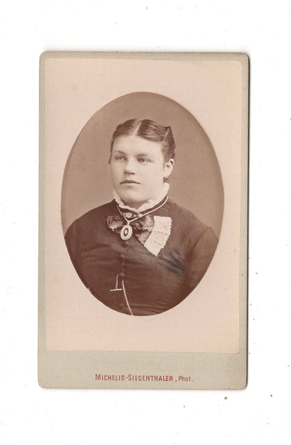 Fotografie Damenportrait - Lörrach um 1880 / CDV N1-14