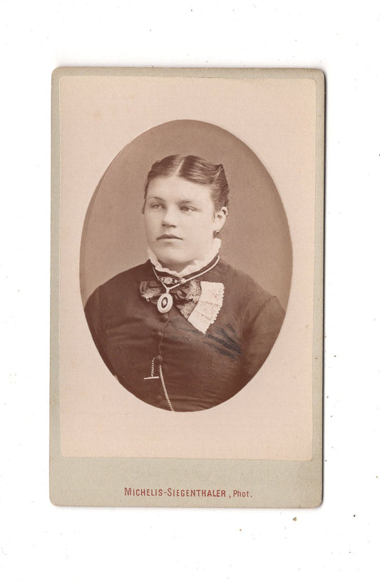 Fotografie Damenportrait - Lörrach um 1880 / CDV N1-14