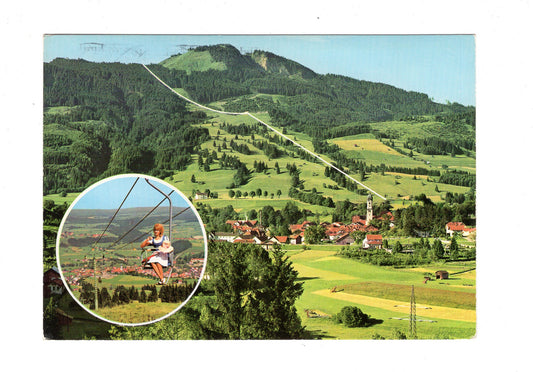 Ansichtskarte Nesselwang im Allgäu mit Alpspitzbahn / H1-55