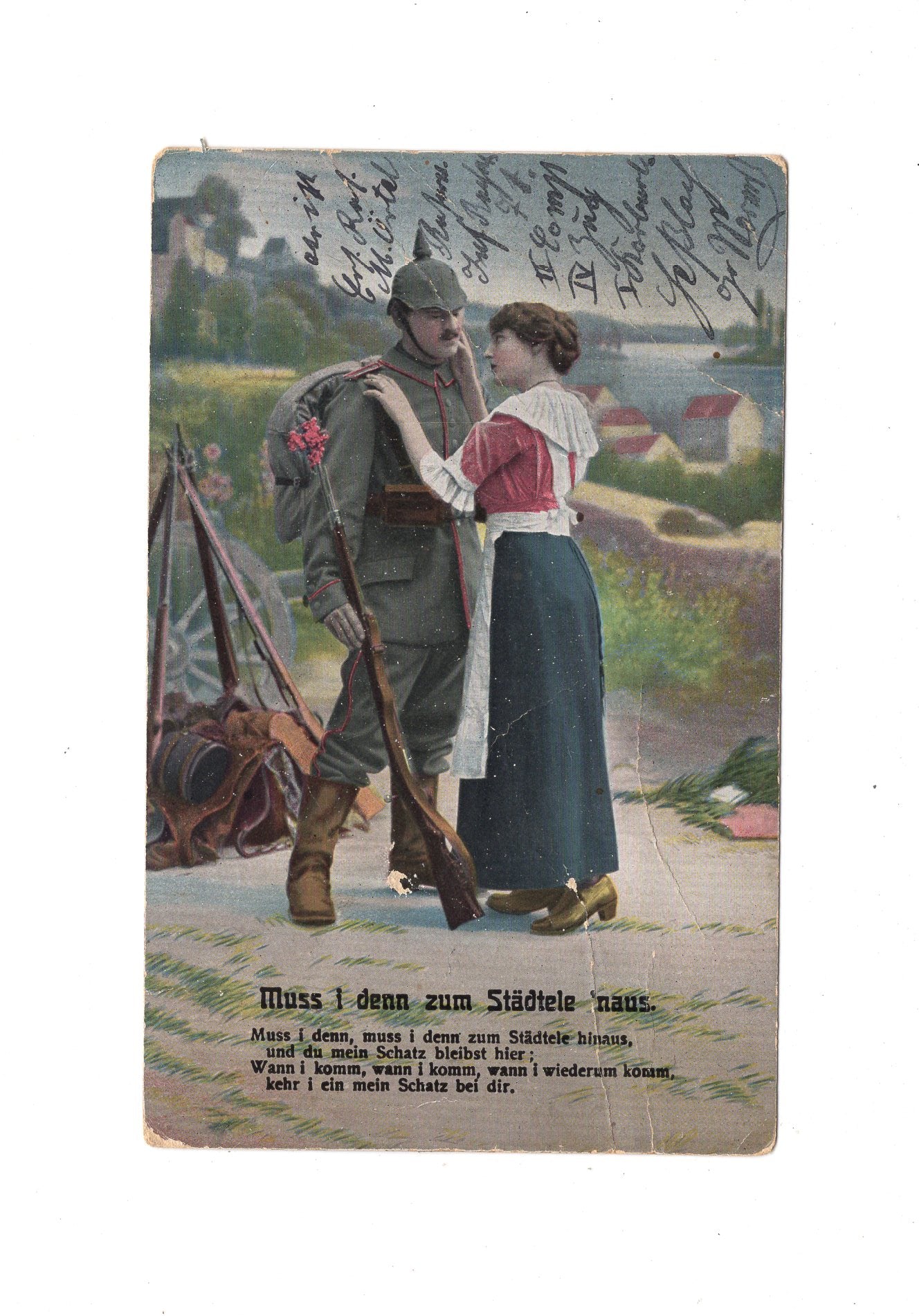 Ansichtskarte / Patriotische Karte - Heßloch 1915