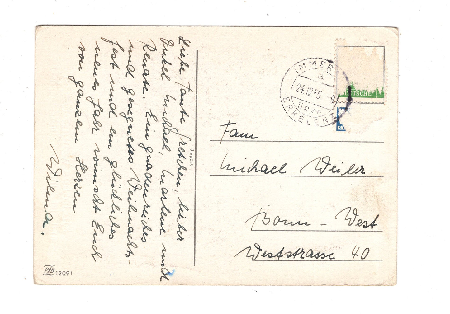 Ansichtskarte Feiertage / Frohe Weihnachten / K1-61