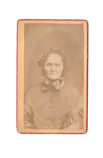 Fotografie Damenportrait  / benannt - Cartes / Liege Lüttich 1870er