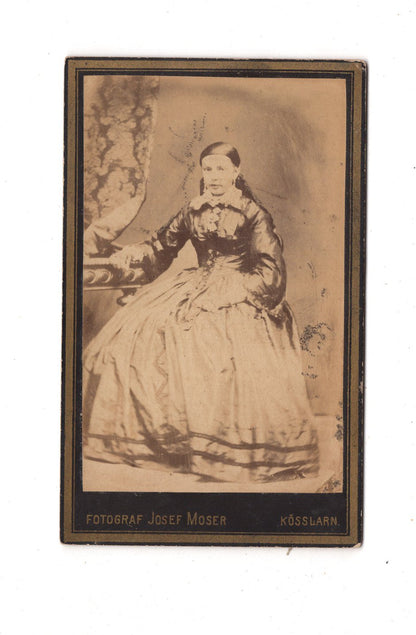 Fotografie Feine Dame - Kösslarn um 1880 / CDV L1-25