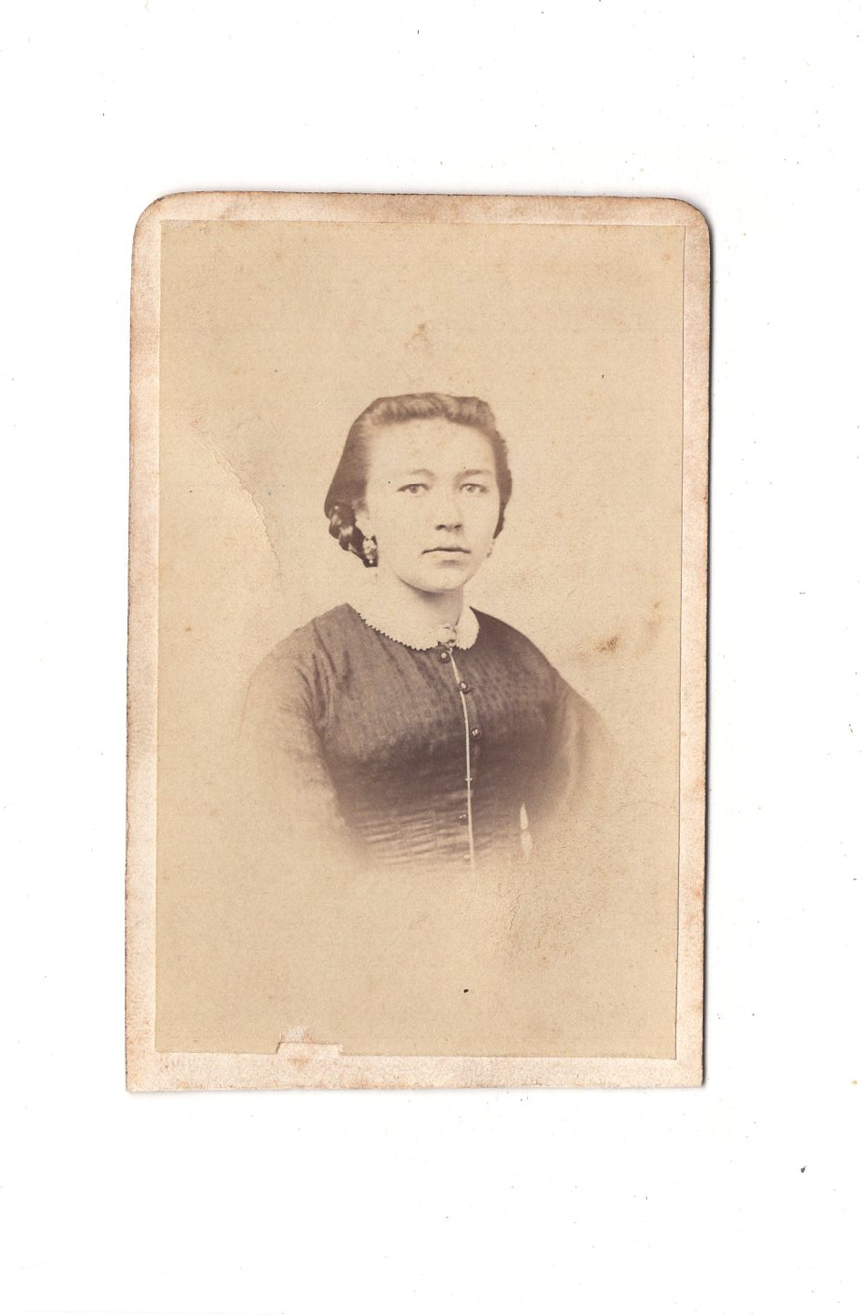 Fotografie Damenportrait - Greiz 1860er / CDV C1-04