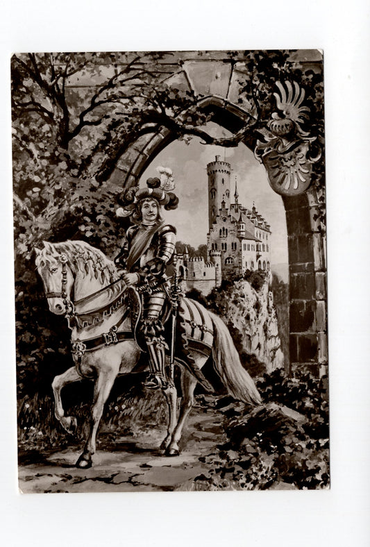 Ansichtskarte Schloss Lichtenstein mit Georg von Sturmfeder