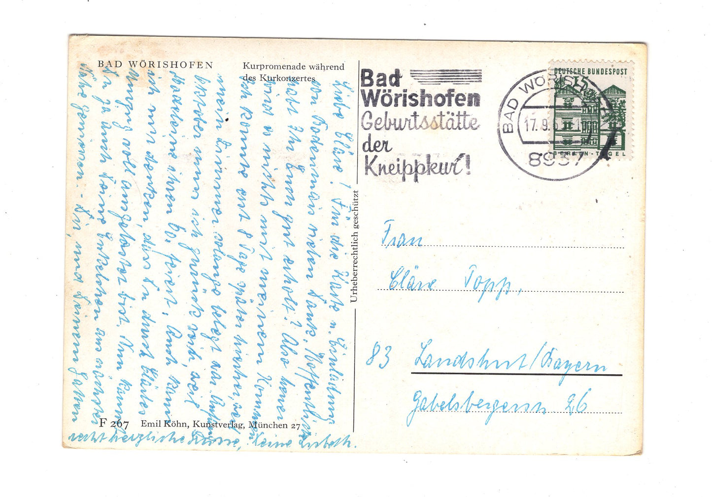 Ansichtskarte Bad Wörishofen / Allgäu / Kurpromenade