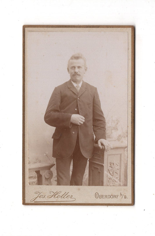 Fotografie Feiner Herr - Oberdorf 1890er
