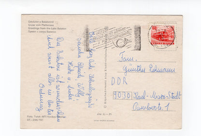 Ansichtskarte Balaton / Plattensee / Ungarn