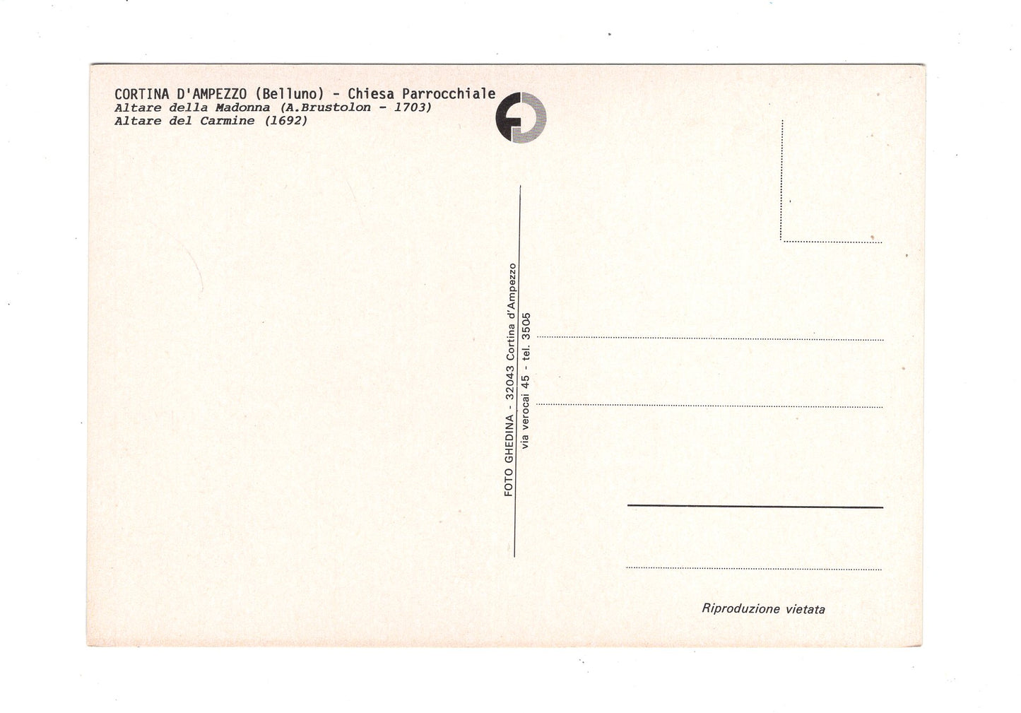 Ansichtskarte Cortina d´Ampezzo / Chiesa Parrocchiale / Italien