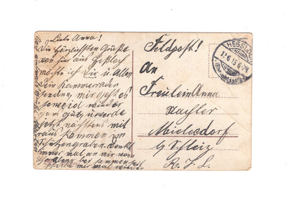 Ansichtskarte / Patriotische Karte - Heßloch 1915
