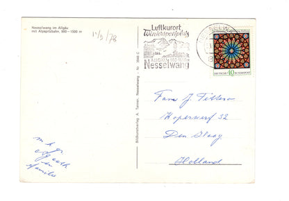 Ansichtskarte Nesselwang im Allgäu mit Alpspitzbahn / H1-55