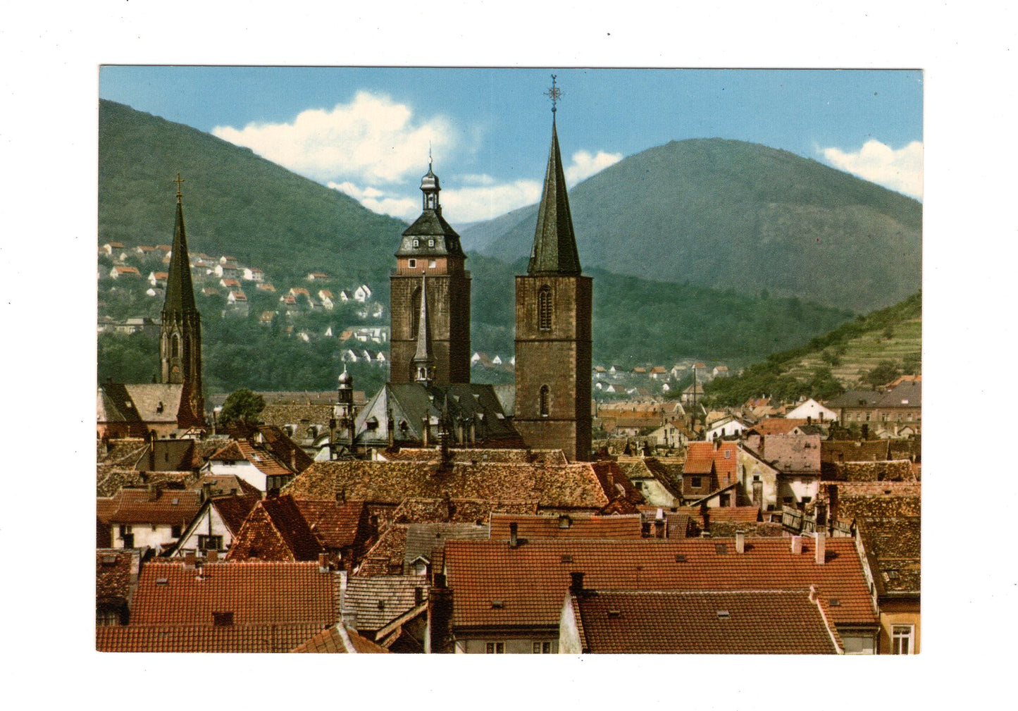 Ansichtskarte Neustadt an der Weinstraße / Blick zur Stiftskirche