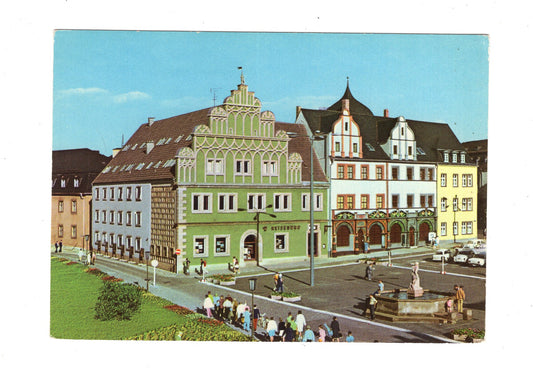 Ansichtskarte Weimar / Stadthaus und Lucas-Cranach-Haus