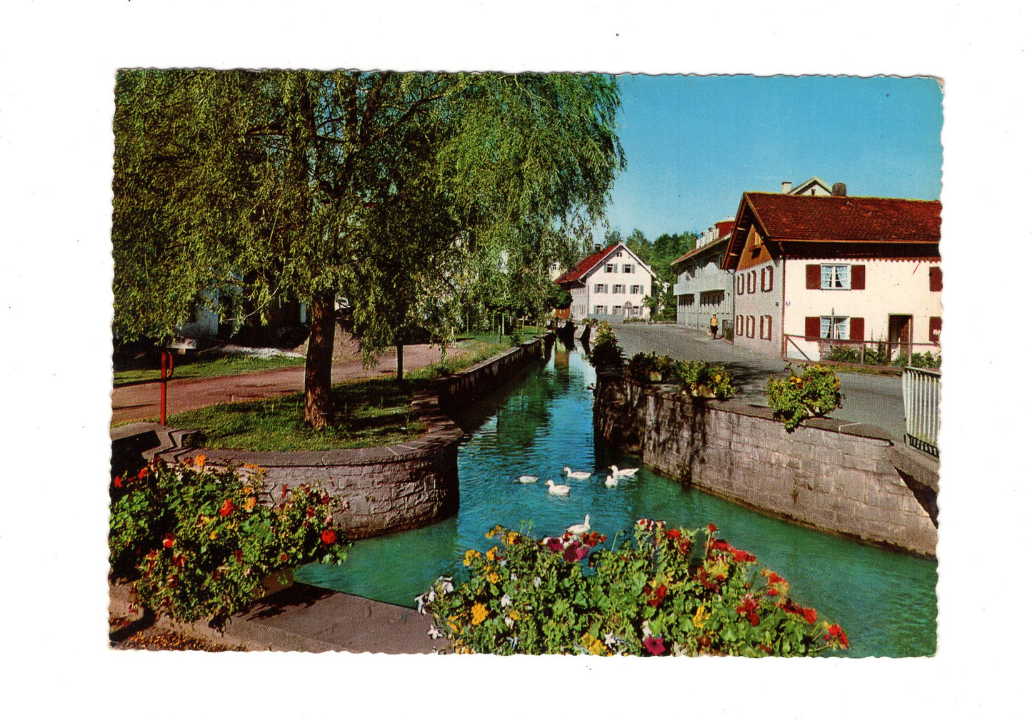 Ansichtskarte Bad Wörishofen / Allgäu / Am Mühlbach