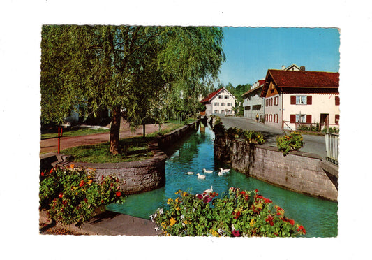 Ansichtskarte Bad Wörishofen / Allgäu / Am Mühlbach