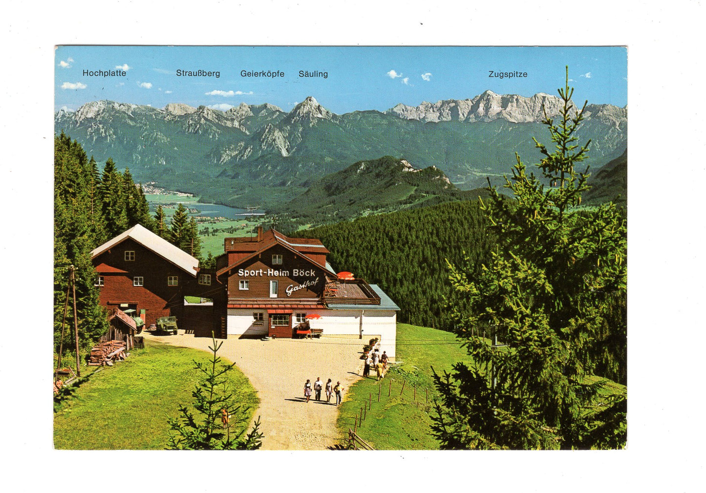 Ansichtskarte Sportheim Böck / Nesselwang im Allgäu / H1-55