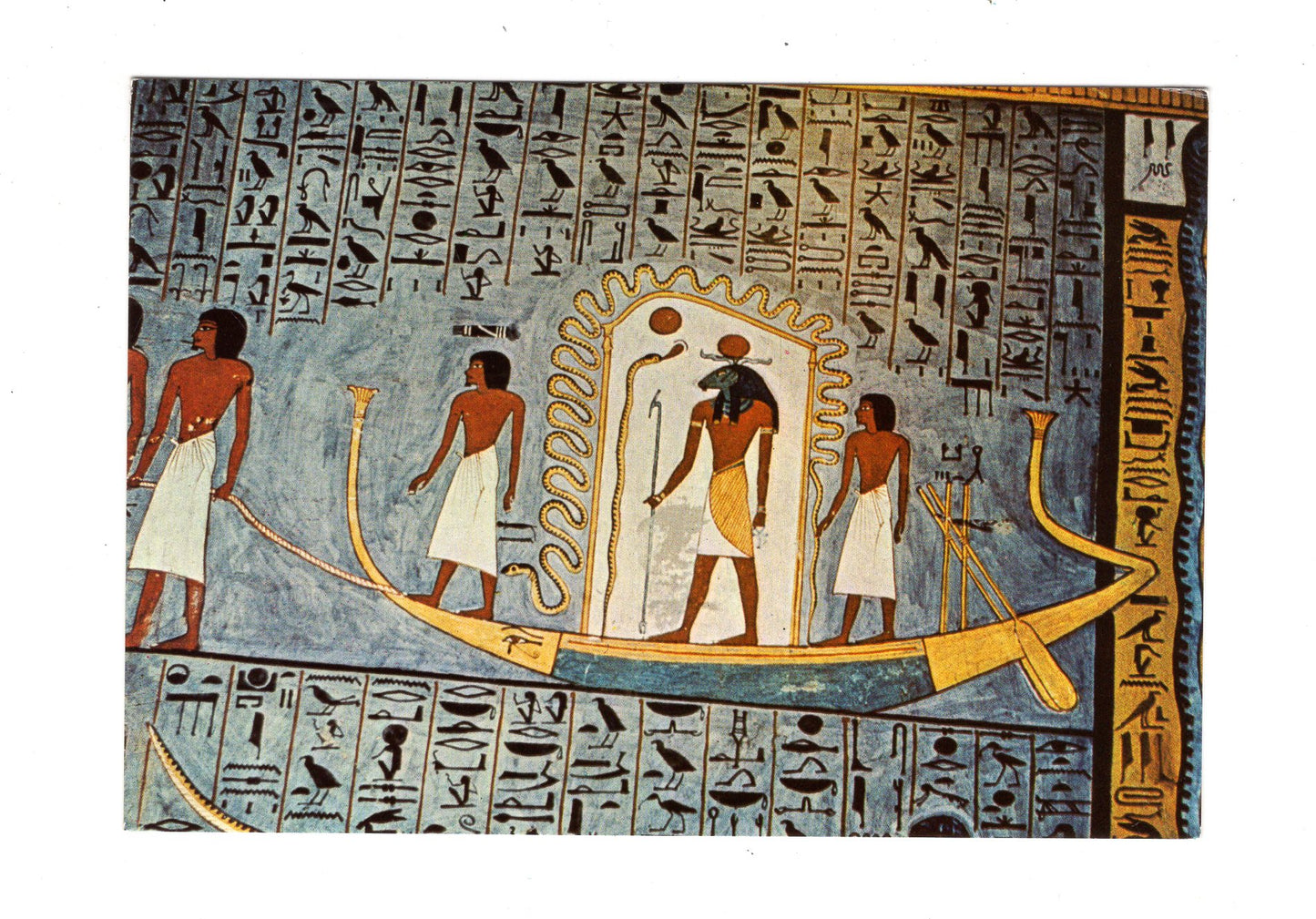 Ansichtskarte Die Ra Barke auf der Fahrt in die Unterwelt / Ägypten