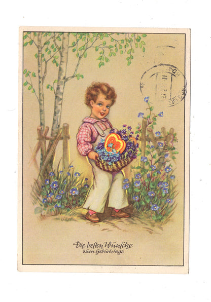 Ansichtskarte Glückwünsche / Glückwunsch zum Geburtstag / L1-57