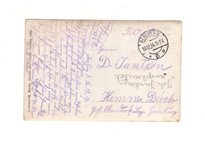 Ansichtskarte / Feldpost / Gruppenbild Soldaten - Berlin 1914