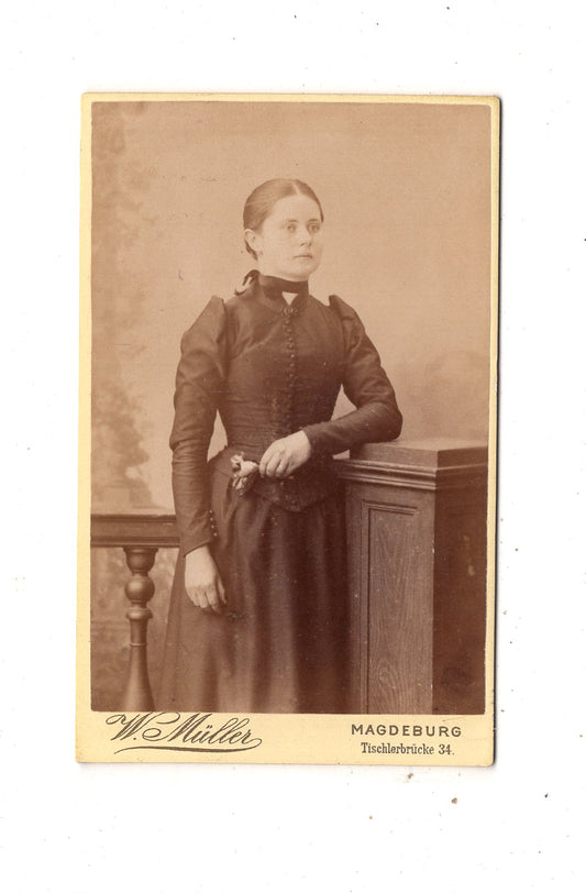 Fotografie Feine Dame - Magdeburg 1880er
