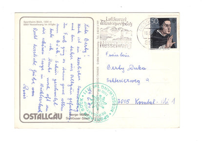 Ansichtskarte Sportheim Böck / Nesselwang im Allgäu / H1-55