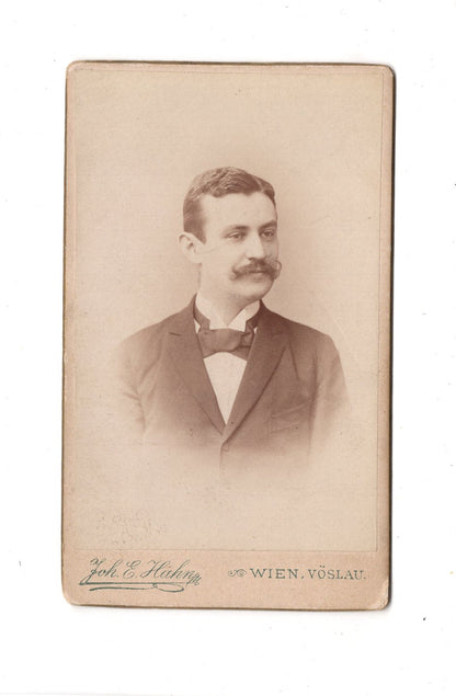 Fotografie Herrenportrait - Wien / Vöslau 1893 / CDV C1-22