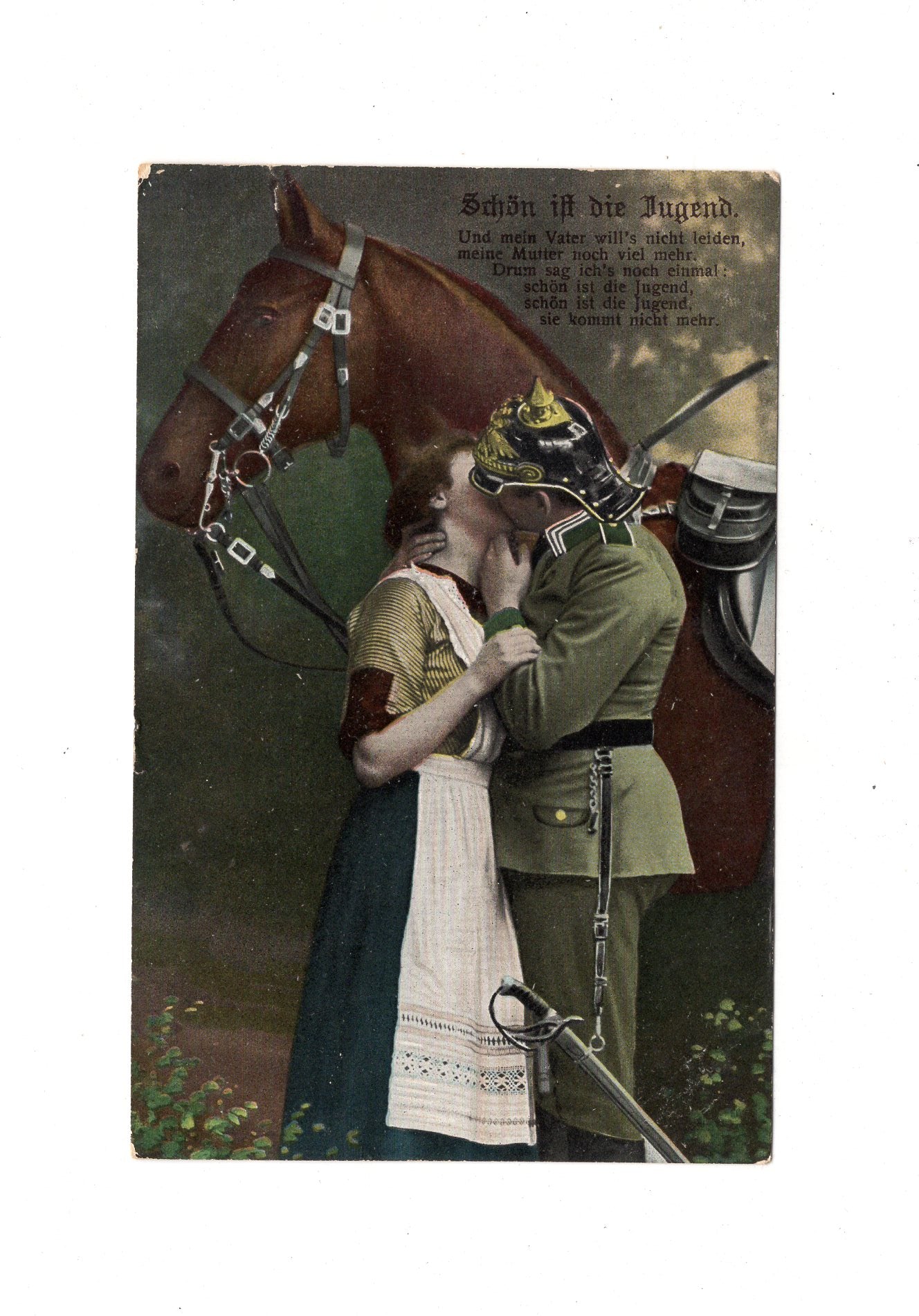 Ansichtskarte / Feldpost / Patriotische Karte - Halberstadt 1916