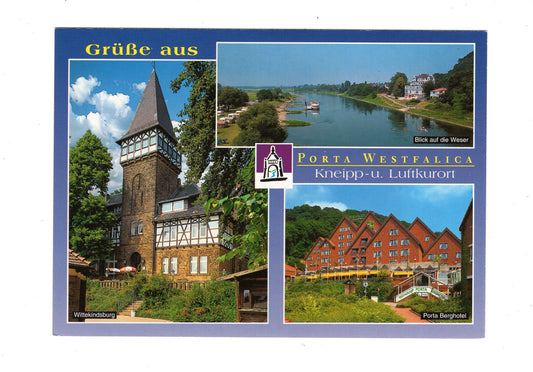 Ansichtskarte Porta Westfalica / Wittekindsburg +++