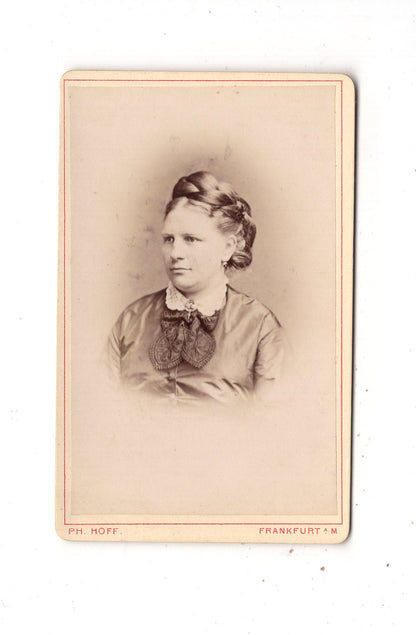 Fotografie Damenportrait - Frankfurt Main 1870er / CDV N1-14