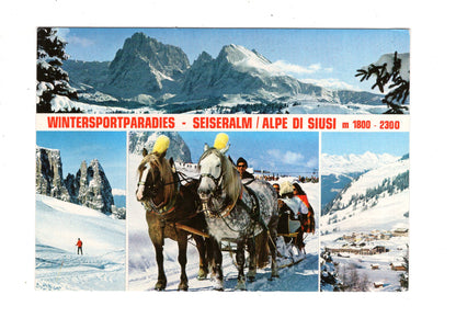 Ansichtskarte Seiseralm / Schlerngebiet / Dolomiten / Italien