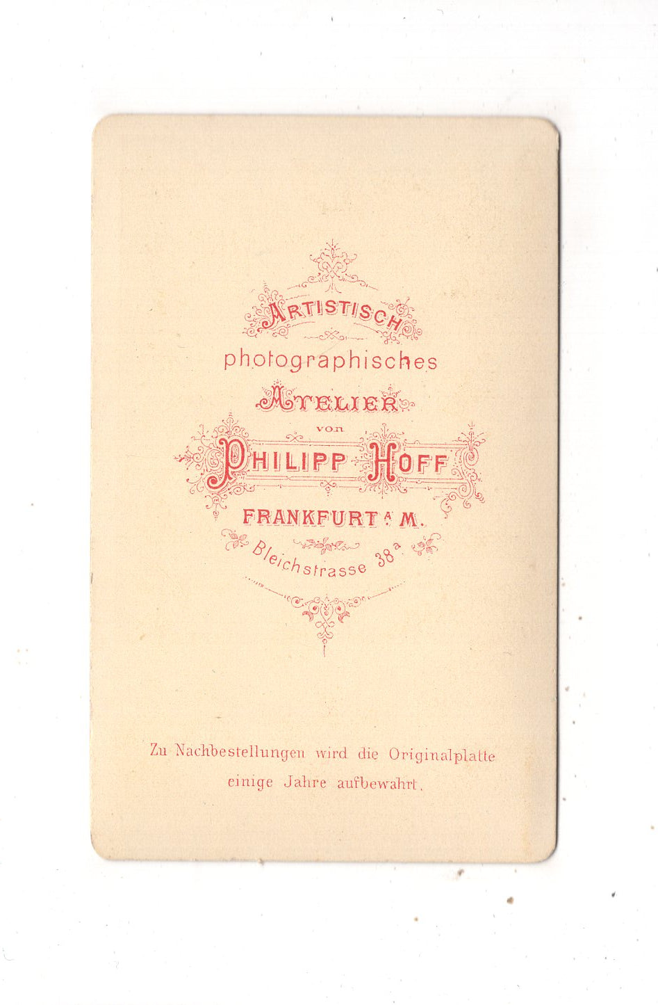 Fotografie Damenportrait - Frankfurt Main 1870er / CDV N1-14